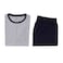 Tex Men Short Sleeve Shorts Set, X14, Grey