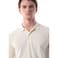 Tex Men Organic Cotton Regular Fit Polo T-Shirt, X13, Ivory