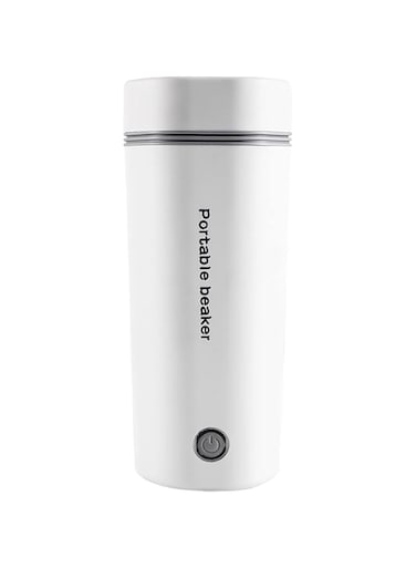 festive Travel Electric Kettle, Small Portable Kettle with Non-stick Coating, Travel Tea Kettle Automatic Shut off, Portable Water Boiler, 350ml Travel Electric Kettle (White)