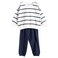 Tex Baby Soft Fabric Striped Sweatshirt &amp; Jogger Set Navy 4 Years