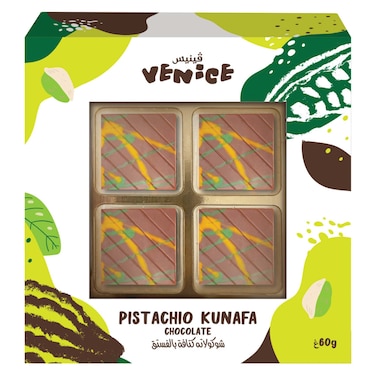 Venice Pistachio Kunafa Chocolate Box, 60g