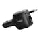 Belkin 75W USB Type-A and USB Type-C 2 Port Car Charger, Black