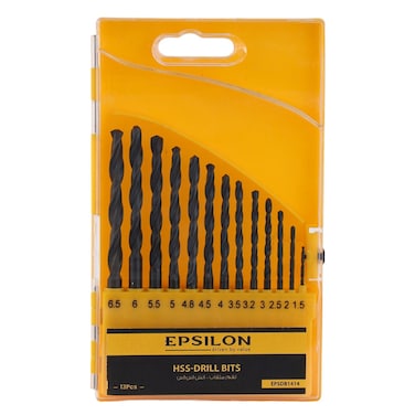 Epsilon Metal HSS-Drill Bits, 13 PCS