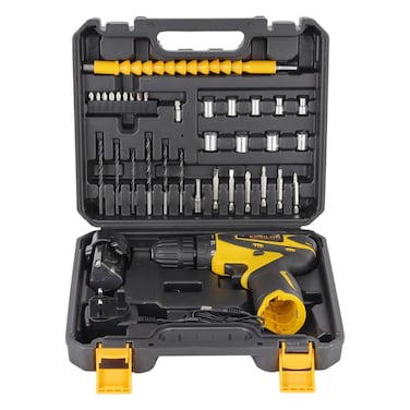 Epsilon Cordless Drill, 12 V with Drill Bit Set