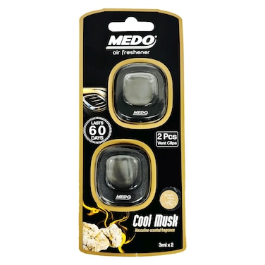 ميدو مشابك تهوية  برائحة المسك البارد، قطعتان