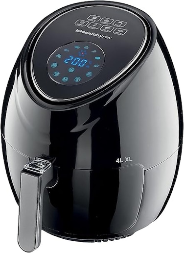 KENWOOD Digital Air Fryer XL 4.0L 1.8KG 1500W   Air Fryer with Rapid Hot Air Circulation   Air Fryer for Frying, Grilling, Broiling, Roasting, Baking and Toasting HFP31.000BK Black
