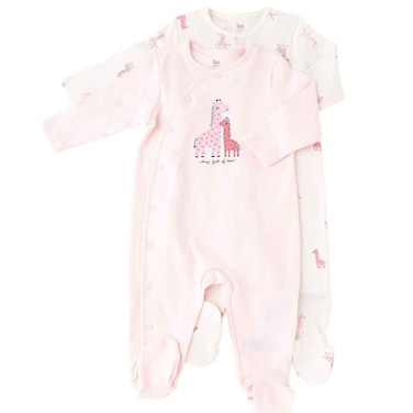 Tex Baby Romper, Newborn to 1 Month, Pink, I990395