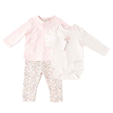 Tex 3-Piece Set, Newborn to 1 Month, Light Pink, I274185