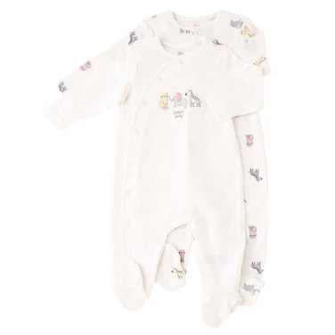 Tex Baby Romper Off White, 9 to 12 Months, I990395