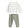 Tex Baby Soft Fabric Striped Sweatshirt and Jogger Set, 4 Years, Khaki, I274195