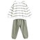 Tex Baby Soft Fabric Striped Sweatshirt and Jogger Set, 4 Years, Khaki, I274195