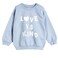 Tex Baby Sweater Love Print, 18 Months, Blue, I274060