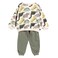 Tex Baby Soft Fabric Printed Sweatshirt and Jogger Set, 9 Months, Ecru, I274193