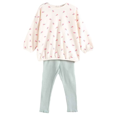 Tex Baby Recycled Soft Fabric Sweatshirt and Leggings Set, 4 Years, Green, I274065