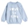 Tex Baby Sweater Love Print, 23 Months, Blue, I274060
