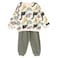 Tex Baby Soft Fabric Printed Sweatshirt and Jogger Set, 23 Months, Ecru, I274193