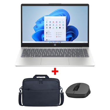 HP 14-ep1020ne Laptop, Intel Core 5 120U, 16GB RAM, 512GB SSD, 14-Inch FHD IPS, Intel Graphics Card, Windows 11 Home, Natural Silver, D01HPEA