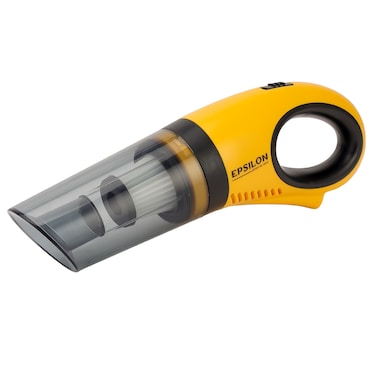 Epsilon Rechargeable Handheld Vacuum Cleaner, Yellow and Black