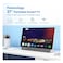 Powerology Portable Full HD LCD Smart TV Screen, 27 inch, 65 W