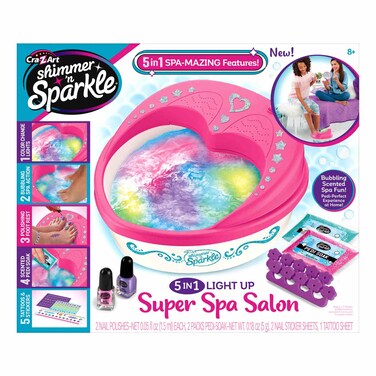 كرا-ز-أرت – سبا سوبر مضيء 5 في 1 – شيمر أند سباركل، 8 سنوات فما فوق
