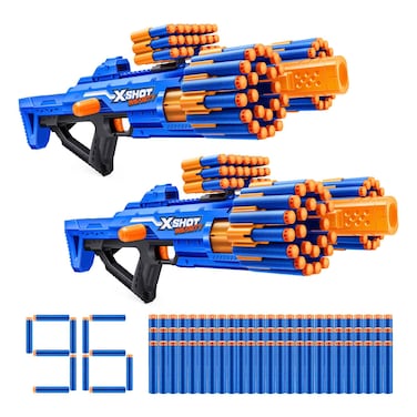 Zuru X-Shot Insanity Berzerko Blaster Gun, 8 Years+, 8 Shot, 2 PCS