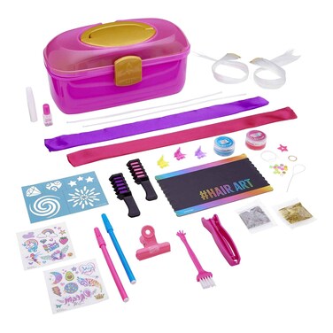كرا-زي-آرت شيمر آند سباركل مجموعة أدوات العناية بالشعر والجسم المتكاملة ، مناسبة للأطفال من عمر 8 سنوات فما فوق