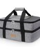 Insulated Double Casserole Carrier Thermal Lunch Tote for Potluck Parties, Picnic, Beach, Fits 9 x 13 Inches Casserole Dish, Expandable by Mid Zipper, Grey