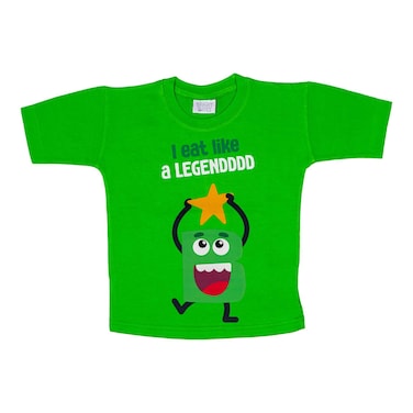 Bright Bites Green Tshirt,  4-5 Years, Extra Small