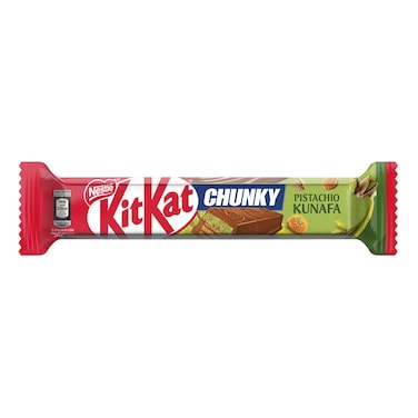 Nestle Kitkat Chunky Pistacio Kunafa Chocolate Wafer, 41g