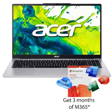 آيسر أسباير لايت 15 — إنتل كور i7 الجيل 13 (13620H) — 16 جيغابايت رام — SSD ‏512 جيغابايت — شاشة 15.6 إنش فل إتش دي IPS — إنتل UHD — ويندوز 11 هوم — فضي فاتح — NX.D4CEM.001