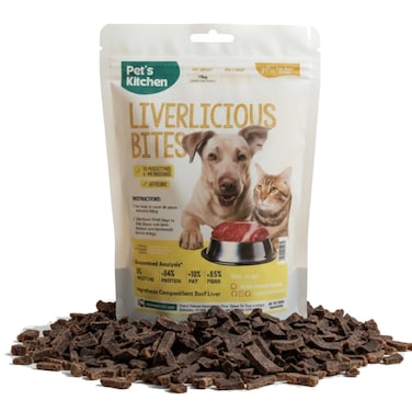 Pet's Kitchen Liverlicious Treats for Dogs and Cats, 100g