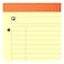 NOTEPAD ORANGE YELLOW PAGE