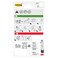 3M Command Clear Medium Hook with Adhesive Strips