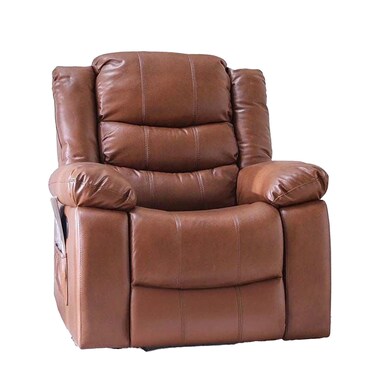 مينا كرسي استرخاء يدوي بمقعد واحد - بني