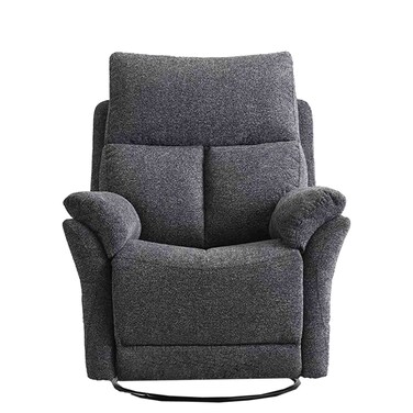 إزمير كرسي استرخاء قماش يدوي مع تأرجح ودوران - رمادي