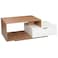 Ecrin Coffee Table With Drawer-&nbsp; Walnut/White