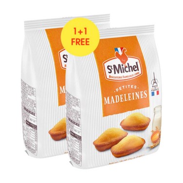 St Michel Mini Madeleines French Sponge Cakes, 175g Pack of 2