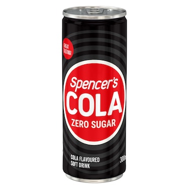Spencer&rsquo;s Zero Sugar Cola Flavoured Soft Drink, 300ml
