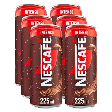 Nescafe Intenso Iced Coffee On-The-Go Can, 225ml Pack of 6