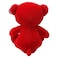 Cuddles Bear with Heart, Red, 40cm