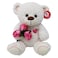 Cuddles Bear with Roses, Cream, 30cm