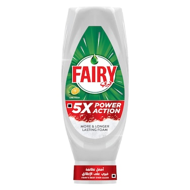 Fairy Power Action Dishwasher Liquid, Lime Fresh, 730ml
