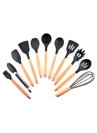 Kitchenware Silicone Heat Resistant Kitchen Cooking Utensils Non-Stick Baking Tool Cooking Tool Sets