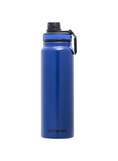 Eazy Kids - Double Wall Insulated Tracking Water Bottle - Blue, 800Ml