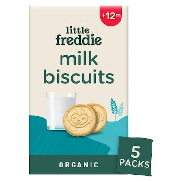 Little Freddie Organic Baby Food Snack, Milk Biscuits, +12m, 100g
