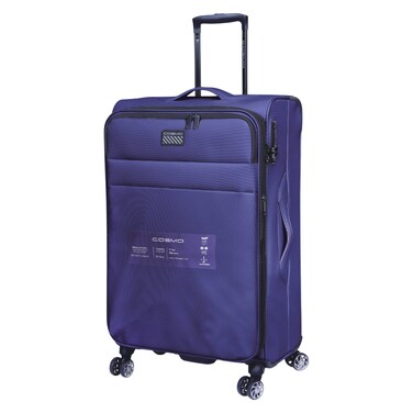 Cosmo Airlie Luggage Soft Trolley, Navy, 65cm