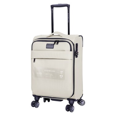 Cosmo Airlite Luggage Soft Trolley, Beige, 50cm