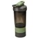 Gym Shaker Bottle with 2 Compartment, 500ml Assorted Colors