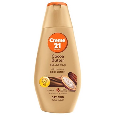Cr&egrave;me 21 Body Lotion, Cocoa Butter 48H Moisture, 400ml