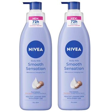 NIVEA Shea Smooth Body Milk, 400ml Pack of 2